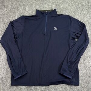 Greyson Pullover Men Medium Navy Tate Quarter Zip Westmoor Country Club Golf WCC